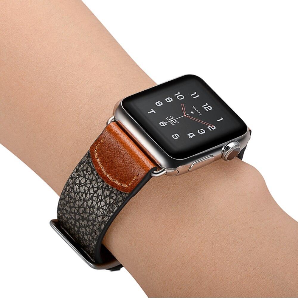Genuine Leather watch Strap For Apple watch band 42mm/38mm IWATCH series 3/2/1 wrist band bracelet belt accessories