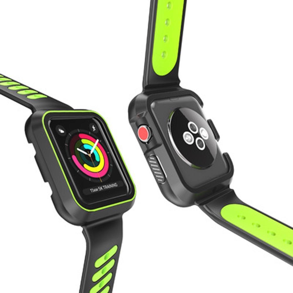 Silicone Sport Strap For Apple Watch band 42mm 38mm Pulseira case Iwatch series 3 2 1 wrist Bracelet TPU rubber cover
