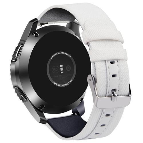Nylon+Leather Gear s3 frontier Strap for Samsung Galaxy Watch 46mm huawei watch gt strap 22mm watch Band Canvas Belt