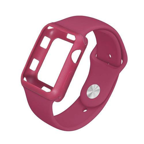 sport strap For Apple Watch band Apple watch 4 3 5 44mm/40mm case iwatch 42mm/38mm bracelet belt rubber protective cover