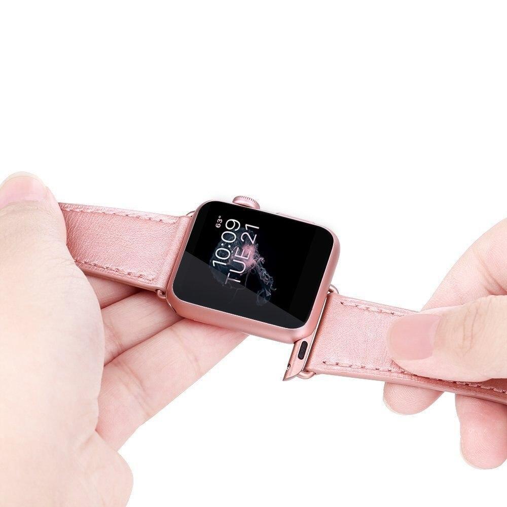 NEW Genuine Leather strap For Apple Watch Band 42mm 38mm Iwatch series 3 2 1 flash wrist bands bracelet watchband belt