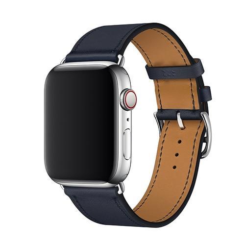 Leather strap For Apple Watch band 42mm 38mm 4 3 iwatch band 44mm 40mm correa wrist bracelet belt watch accessories 2/1