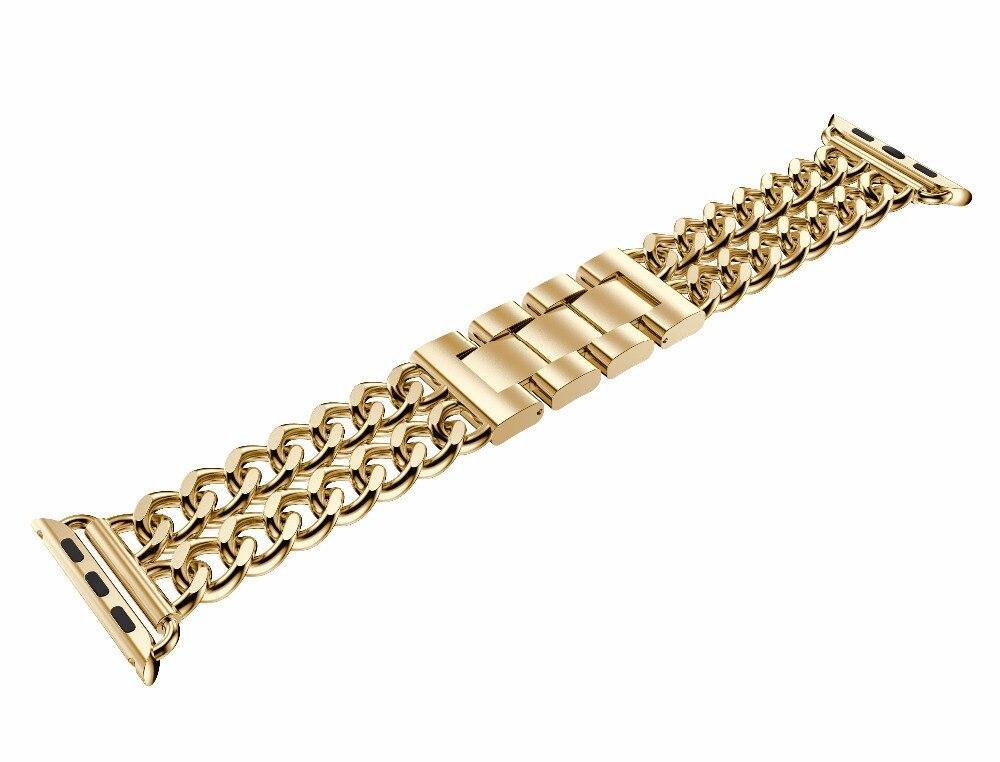 Stainless Steel strap For Apple Watch series 4 band 44mm 40mm iWatch 3 2 1 42mm/38mm Link Bracelet Wrist watchband belt