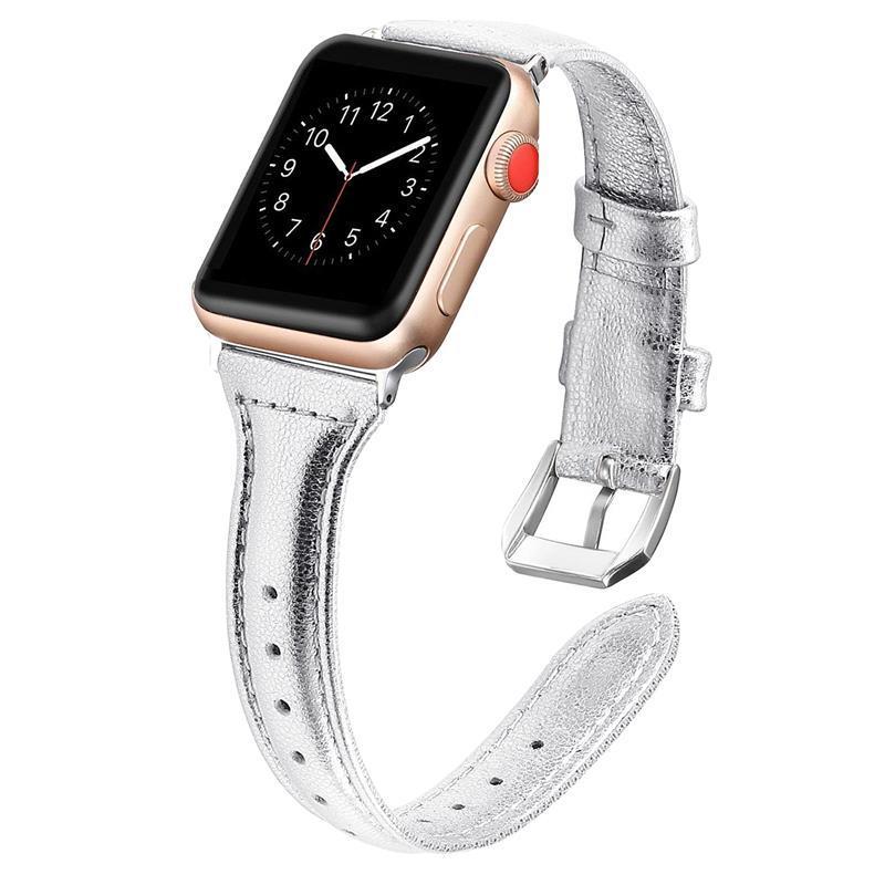 EIMO leather Strap for apple watch band apple watch 4/3/2 iwatch band 42mm/38mm/44mm/40mm slim leather bracelet correa watchband
