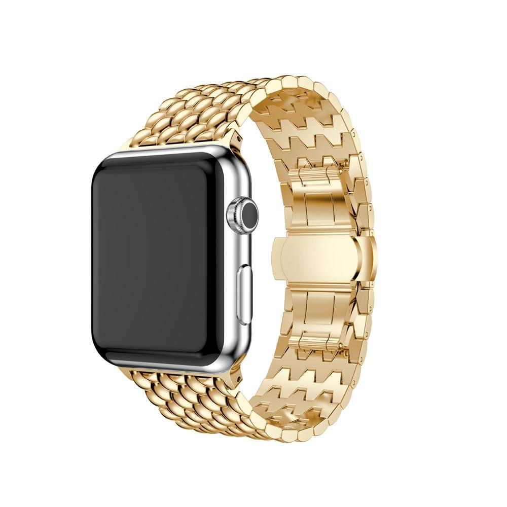 Stainless Steel Strap For Apple Watch band 42mm/38mm Butterfly buckle iwatch 3/2/1 wrist band bracelet smart watch belt