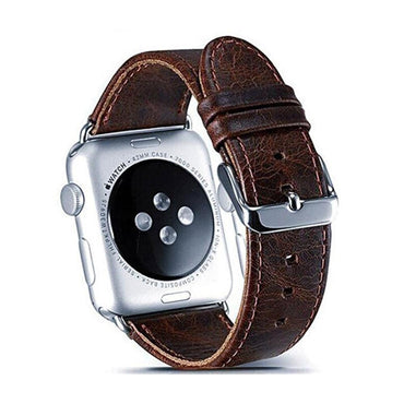 Genuine Leather strap For Apple Watch band 42mm(44mm)/38mm(40mm) iwatch 4 3 2 1 Crazy horse wrist bracelet watchband