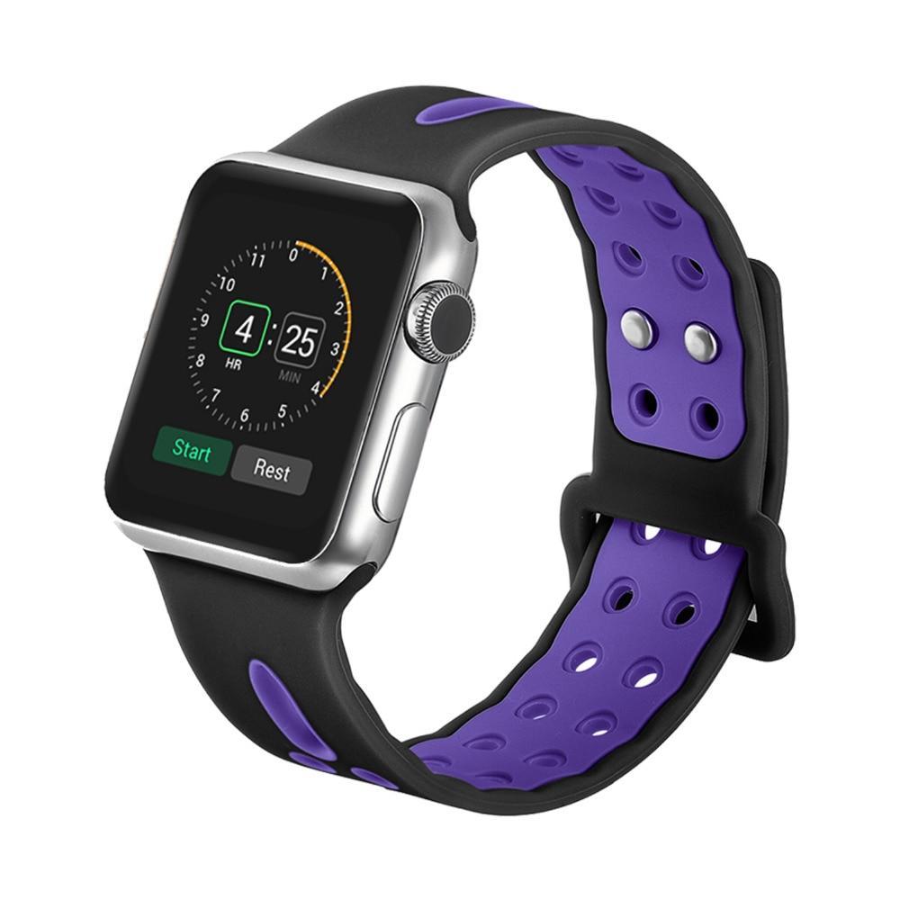 sport silicone wrist bracelet watch strap for apple watch band 38 mm 42 mm replaceable Bracelet Strap for iwatch 1/2