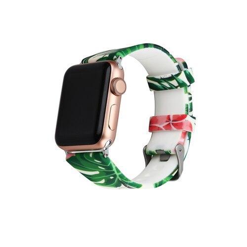 Silicone Sport strap For Apple Watch band 42mm 38mm correa Iwatch series 4/3/2/1 44mm/40mm wrist bracelet watchband belt