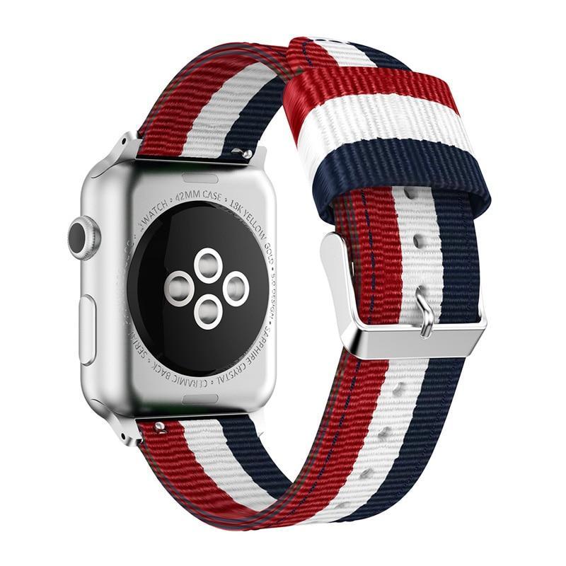 nato strap For Apple Watch band apple watch 5 4 3 band 42mm/44mm iwatch band 5 38mm/40mm correa woven canvas bracelet watchband