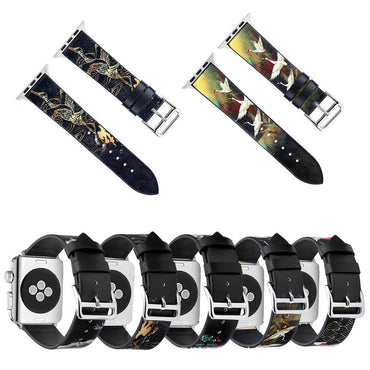 Leather strap for apple watch band 42mm 44mm correa iwatch series 4/3/2/1 40mm 38mm wrist watchband belt