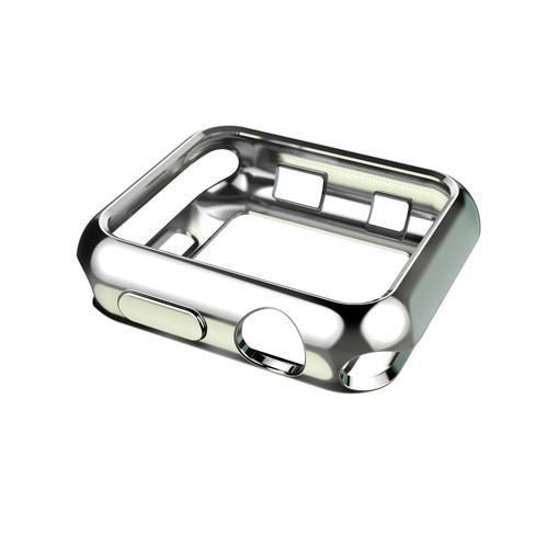 Silicone Case cover For Apple Watch band 42mm 38mm iwatch strap series 3 2  Soft Protect frame bumper protective shell