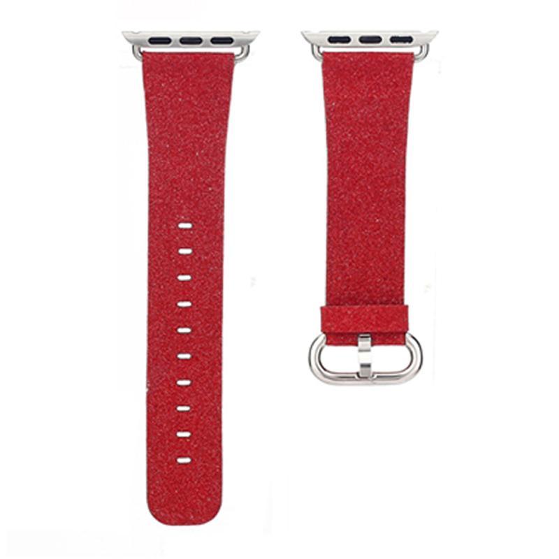 Leather watch strap for apple watch band 42 mm/38 Luxury Glittery Bling bracelet belt for iwatch band 1/2 Christmas gift
