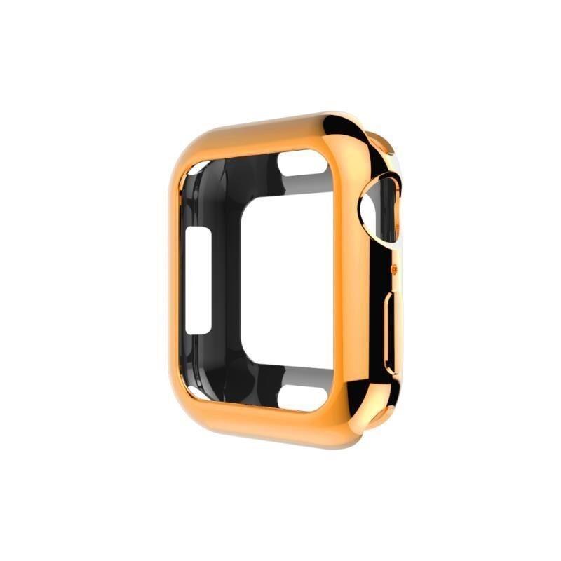 Case Cover For Apple Watch band apple watch 5 4 3 44mm 40mm Iwatch series 4 5 silicone case rubber TPU Soft Protect frame shell