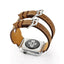 Leather strap For apple Watch band apple watch 5 4 3 band 44mm/40mm iwatch 5 4 42mm/38mm double buckle correa bracelet watchband