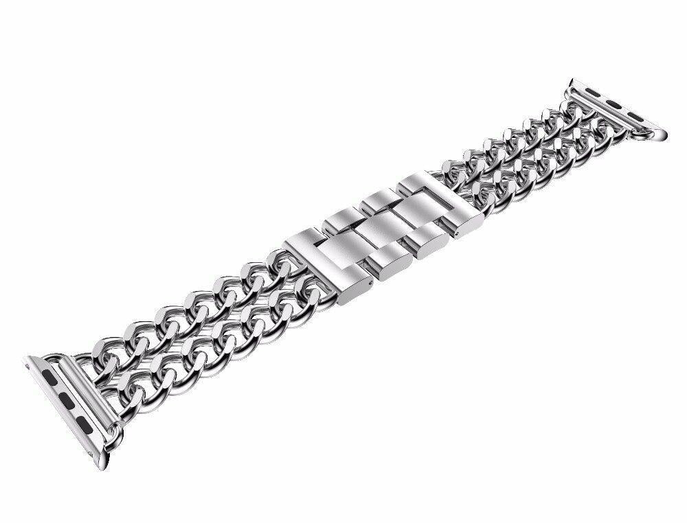 Stainless Steel strap For Apple Watch series 4 band 44mm 40mm iWatch 3 2 1 42mm/38mm Link Bracelet Wrist watchband belt