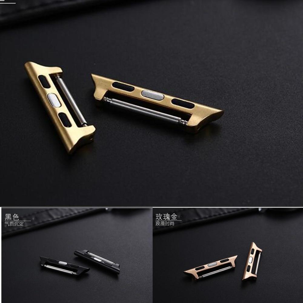 Connector Adapter For Apple Watch band apple watch 4 3 5 iwatch band strap 42mm/38mm 44mm/40mm Seamless Aluminum Linker 4/3/2/1