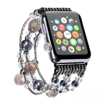 Natural agate band For Apple watch 4 44MM/40mm strap iwatch 4 3 2 1 42mm/38mm diamond wrist Bracelet women fashion belt