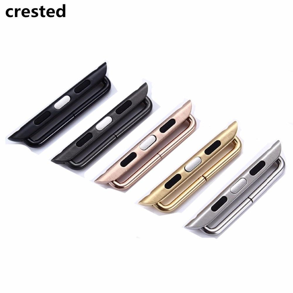 Adapter Connector For Apple Watch 4 44mm/40mm iwatch band series 4 Stainless Steel Buckle clasp adaptor accessories
