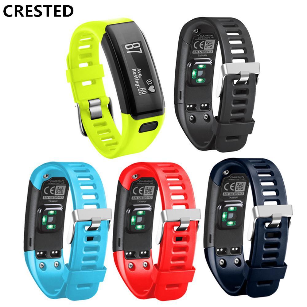 Replacement Watch Bands Sports Silicone Bracelet Wrist Strap Quick Release Band for garmin Vivosmart HR smartwatch With Tools