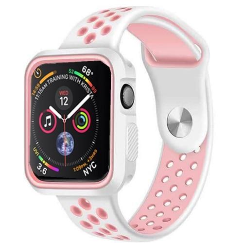Case + strap For Apple watch band apple watch 5 4 3 band 44mm 40mm correa iwatch band 42mm 38mm  protector case cover