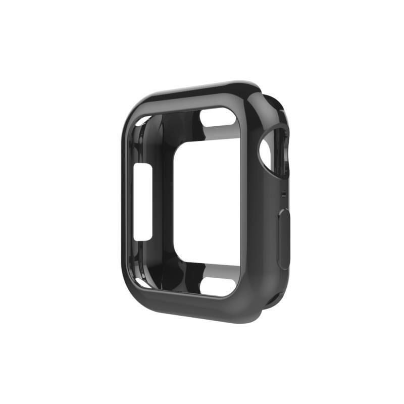 Case Cover For Apple Watch band apple watch 5 4 3 44mm 40mm Iwatch series 4 5 silicone case rubber TPU Soft Protect frame shell