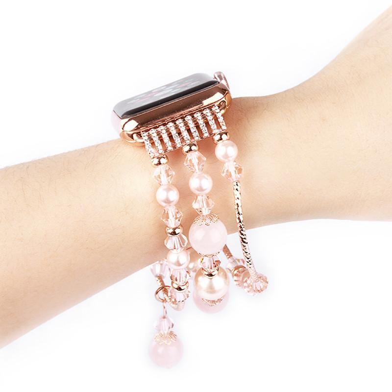 Luxury Agate strap For apple watch band apple watch 5 4 3 44mm 40mm iwatch series 5 4 3 2 1 42mm/38mm bracelet watchband correa