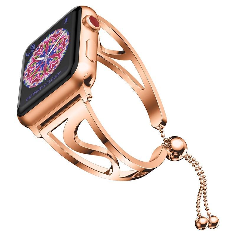 Luxury Strap For Apple Watch Band apple watch 5 4 3 band 40mm/44mm Stainless Steel Correa Iwatch 42MM/38MM correa Women Bracelet