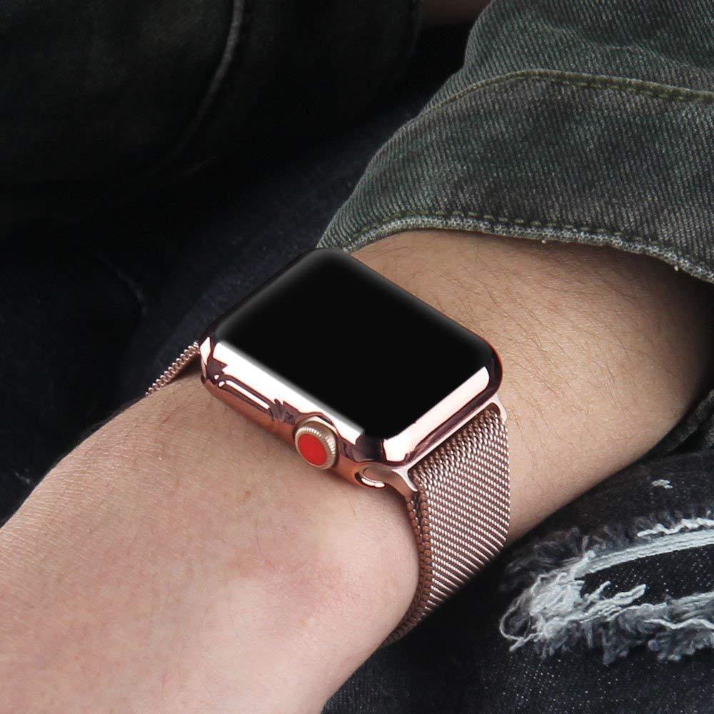 Cover Case For Apple Watch band 44mm/40mm apple watch 5 4 3 band 42mm/38mm iwatch screen protector silicone protective bumper