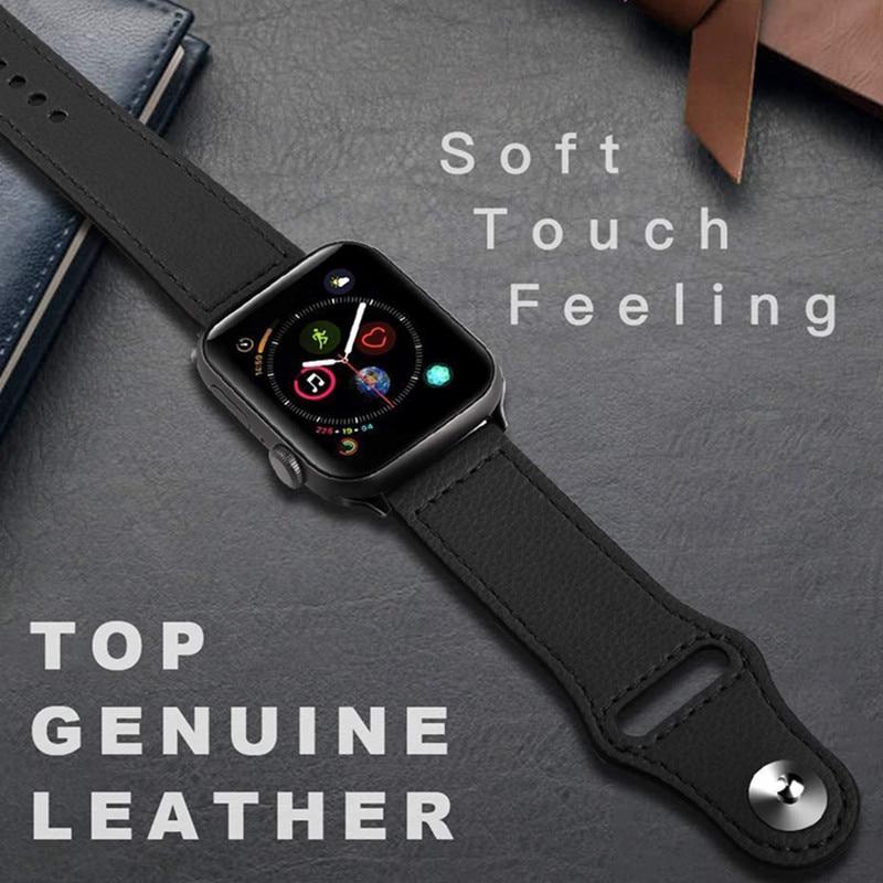 Leather strap For apple watch band apple watch 5 4 3 44mm/40mm correa iwatch band 42mm/38mm pulseira bracelet watch Accessories