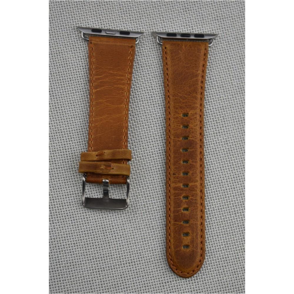 Genuine Leather strap For Apple Watch band 42mm(44mm)/38mm(40mm) iwatch 4 3 2 1 Crazy horse wrist bracelet watchband