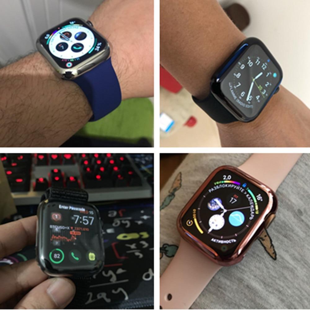 Case cover For Apple Watch band apple watch 5 4 3 case 42mm 38mm appel watch iwatch 4 3 2 1 44 mm/40mm Screen protector cover