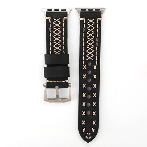 Leather strap For Apple Watch band 44mm 40mm iwatch i watch series 4 wrist bands bracelet handmade watch belt correa