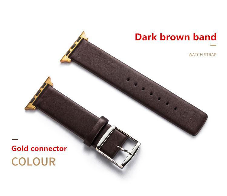 Genuine Leather strap For Apple watch band 4 44mm 40mm Iwatch series 4 3 2 1 42mm 38mm bracelet Watchband wrist belt Accessories