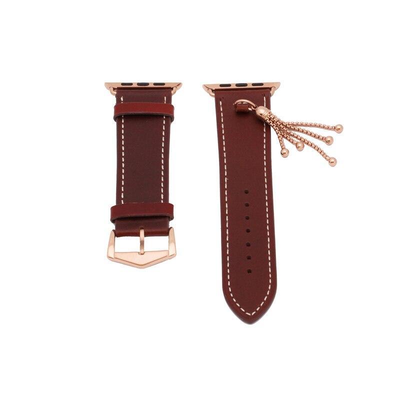 Leather strap For Apple Watch 4 band 44mm/40mm iwatch series 3 2 1 42MM/38MM Ornaments wrist bracelet watchband belt