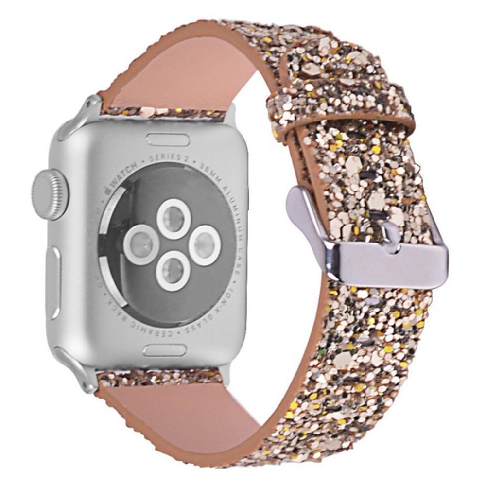 Leather Strap for Apple Watch Band apple watch 5 4 3 44mm/40mm 42mm 38mm iWatch 5/4/3/2/1 band bracelet bling watchband belt