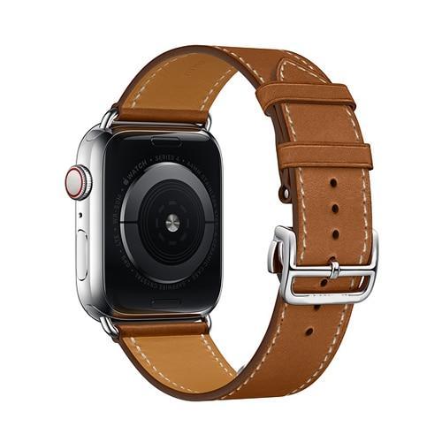 Leather strap For Apple Watch band 42mm 38mm 4 3 iwatch band 44mm 40mm correa wrist bracelet belt watch accessories 2/1