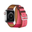 Double tour Leather strap For apple watch band apple watch 5 4 3 band 40mm 44mm correa iwatch 5 42mm 38mm watchband belt