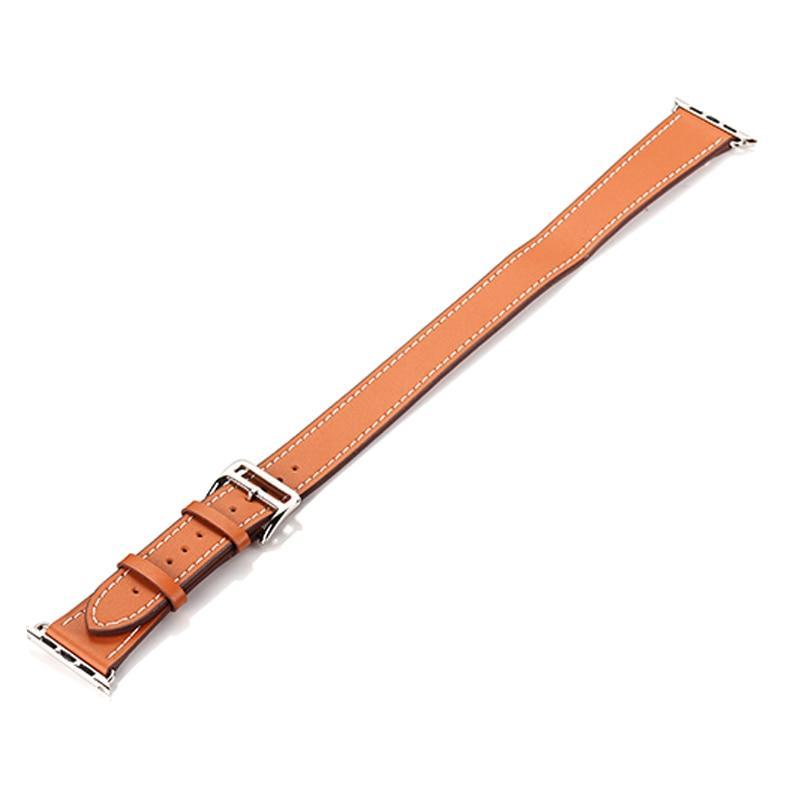 Genuine leather strap For Apple Watch 4 band 44mm/40mm correa iwatch serise 3/2/1 42mm/38mm Double tour wrist bracelet