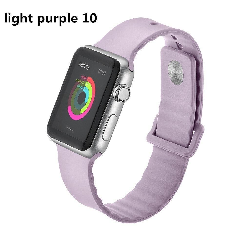 Sport For Apple Watch band 42mm 38mm iwatch series 5 4 3 2 1 wrist bands link Bracelet Rubber watchband belt fashion correa