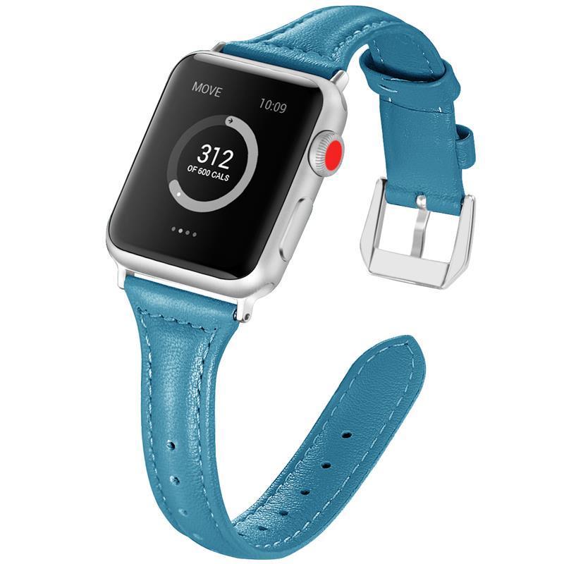 EIMO leather Strap for apple watch band apple watch 4/3/2 iwatch band 42mm/38mm/44mm/40mm slim leather bracelet correa watchband