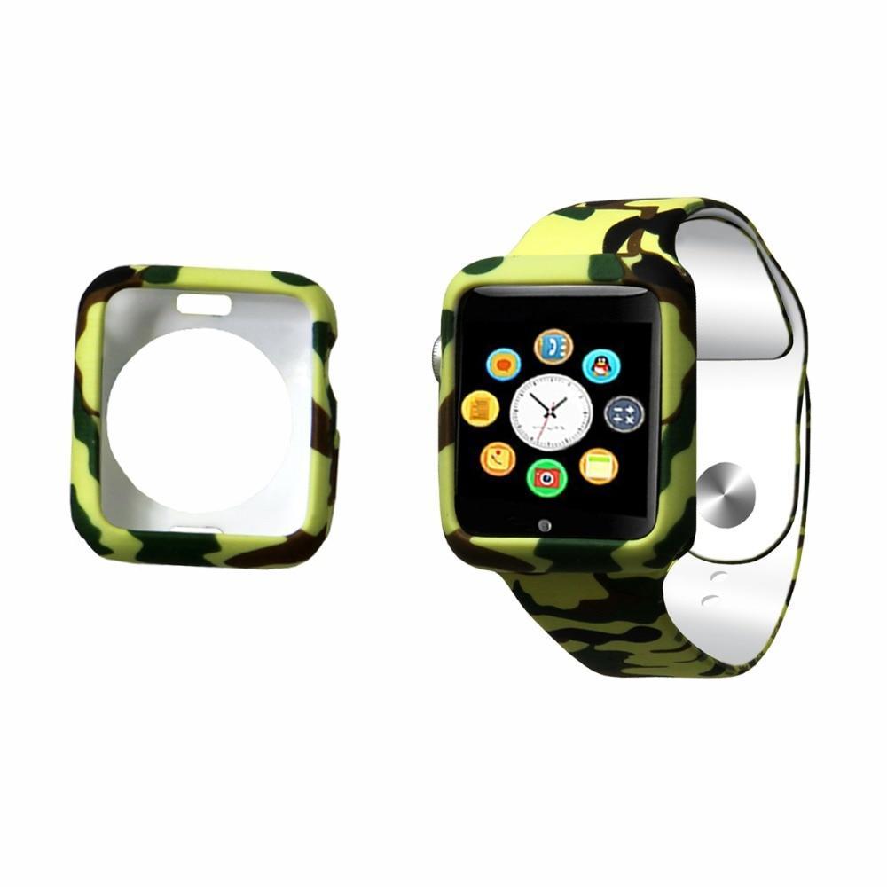 Sport Strap For Apple Watch band 42mm 38mm Silicone iwatch series 3 2 1 Camouflage pattern wristband bracelet belt Case