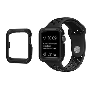 silicone protective case for apple watch 3 42mm 38mm for iwatch sreise 3/2/1 rubber case for apple watch nike case