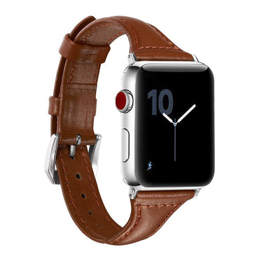 2018 Leather Strap For Apple watch band 42mm/38mm wrist band Iwatch series 3/2/1 bracelet belt stainless steel adapter