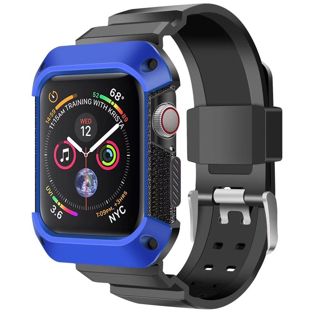 case+strap For Apple Watch band apple watch 4 5 Case 44mm 40mm iwatch 4 5 Rugged TPU Protective cover case watchband bracelet