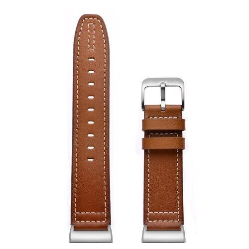 LNOP Genuine Leather strap for fitbit charge 3 band bracelet watchband divided into two styles Stainless steel buckle Wristbands