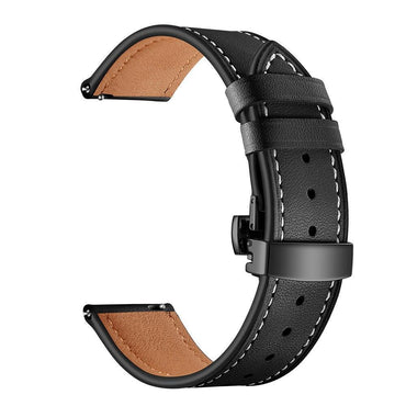 Leather Galaxy watch 46mm strap For Samsung Gear S3 Frontier 22mm watch band butterfly amazfit gtr 47mm huawei watch gt strap