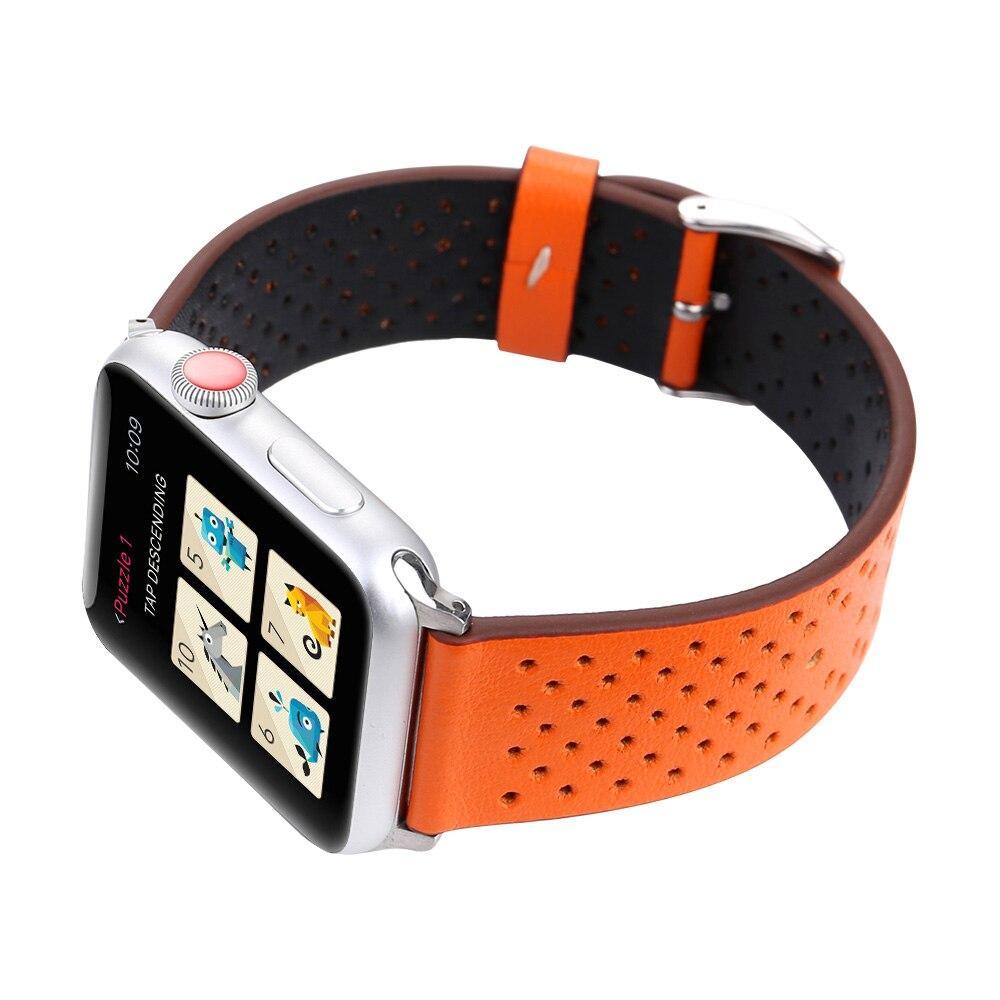 sport Leather strap For Apple watch band 42mm/38mm iwatch series 3/2/1 wrist bands breathable bracelet watchband Belt