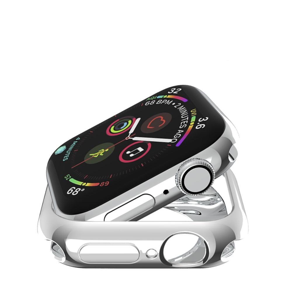 Case cover For Apple watch 4 5 case 44mm 40mm iwatch case series 4 plated TPU Protective Cover Flexible Silicone protection case