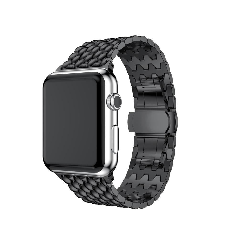 Stainless Steel Strap For Apple Watch band 42mm/38mm Butterfly buckle iwatch 3/2/1 wrist band bracelet smart watch belt