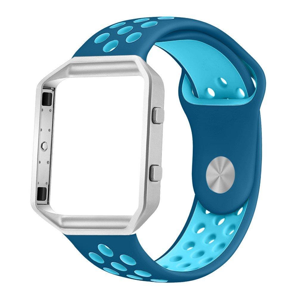 Replacement Watch Strap For Fitbit Blaze Bands Sport Soft Silicone For Fitbit Blaze Smart Fitness Watch With Frame
